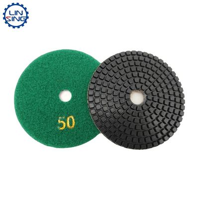 Granit Marmor Diamant Harz Polieren Pad Sandpapier Nassig Weiß Buff 3 Schritt Pad 100mm 125mm Werkzeug