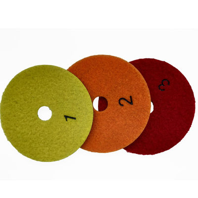 Runde Diamantwerkzeuge 3 Schritte Trockene/Nassige Flexible Polierpads mit guter Leistung