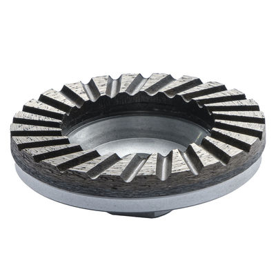 Aluminiumbecher Turbo Segmente Diamantschleifscheibe für Steinplatten Bodenpolieren