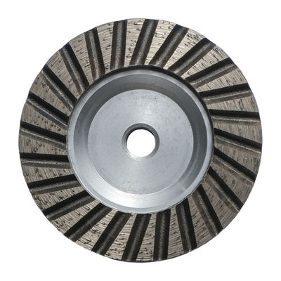 Aluminiumbecher Turbo Segmente Diamantschleifscheibe für Steinplatten Bodenpolieren