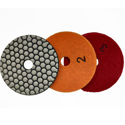 Anpassungsfarben 3 Schritte Harzbindung Flexible Polierpads für Granitmarmor